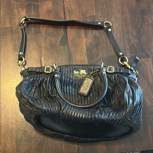Coach Black Leather Women's Bag